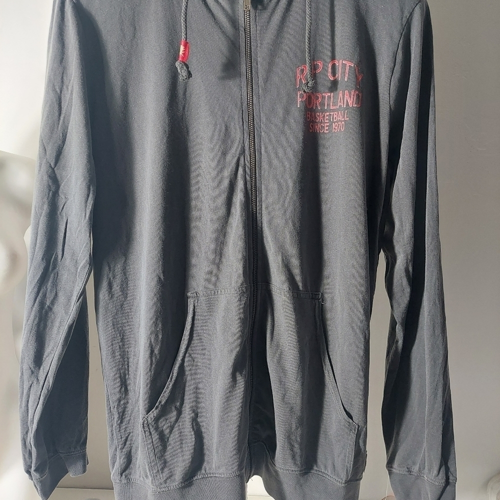 Sportiqe NBA Gray‎ Hoodie Sweater RIP City Portland  Men XL Basketball Oregon